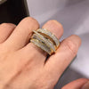 Full-Coverage Cubic Zirconia Band Ring in Gold-Tone or Silver-Tone - Image 10