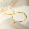 Stainless Steel Twist Circle Women Earrings Click Mobius Hoop Hies Earring And Mother's Day Gift - Image 5