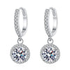 Silver Round Earrings for Women Evening Style - Image 7