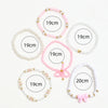 6Pcs/Set European and American Cute Pearl Love Beaded Bow Bracelets Set For Women Simple Design Sweet Jewelry Gifts - Image 6