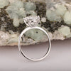 Aaaaaaa Zircon Stainless Steel Rings For Women Engagement Proposal Jewelry Bride Wedding - Image 5