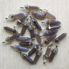 24pcs/lot Good Quality Assorted Stone Mixed Pillar Charms Chakra Pendants for Necklaces Making - Image 35
