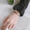 Retro Personality Star Moon And Flower Silver Style Opening Bracelets - Image 4