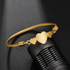 Gold Color Star Heart Open Bangle Stainless Steel Blank Bar Twisted Cable Wire Bracelets for Women Jewelry Gifts - Image 9