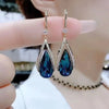 Korean Zircon Water Drop Earrings for Women Shiny Crystal Long Pendant Dangle Earring Wedding Party Jewelry Gifts - Image 3