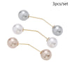 Imitation Pearl Double Head Brooch Pin Waist Clip Set - Image 17