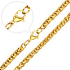 Stainless Steel Cuban Figaro and Wheat Link Necklace in 5 mm or 7 mm Widths - Image 25