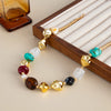 Bohemian Resin Bead Choker Necklace Adjustable - Image 12