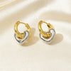 Stainless Steel Chic Heart Huggie Hoop Earrings Charm Gold Silver Color Jewelry for Women - Image 9