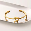 Stainless Steel Bracelets Vintage Woven Twist Texture Bangles for Women Men Jewelry Statement Streetwear Goth Gifts - Image 4