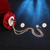 Korean Bridegroom Wedding Brooches Cloth Art Hand-made Rose Flower Brooch Lapel Pin Badge Tassel Chain Men's Suit Accessories - Image 2
