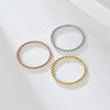 Geometry Stainless Steel Quality Fried Dough Twists Ring for Women Couple Jewelry Wearable for Party - Image 6