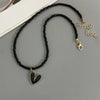 Fresh Color Handmade Choker Necklace for Women Girl Rice Beads With Love Heart Pendant Necklace Wedding Party Jewelry - Image 4