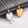 Stainless Steel Love Heart Photo Locket Pendant for Women Men Openable Picture Box Frame Charms Chain Necklace Metal Jewelry - Image 9