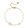 Stylish Gold Plated Anklet 304 Stainless Steel Cubic Zirconia Link Cable Chain For Women Gift 22cm(8.7") long - Image 7