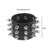 Black PU Leather Rivet Spikes Bracelet Cuff Wristband Goth Gothic Metal Punk Bracelets For Women Men Armbands Cosplay - Image 4