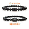 Zodiac Bracelets For Women Men Matte Black Agate Beads Wristbands Couple Gifts Jewelry Beaded Bracelets - Image 2