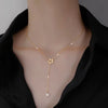 Sliver Color Zircon Star Pendant Necklaces for Women Korean Simple Crystal Stars Clavicle Chain Necklace Jewelry Gift - Image 7