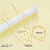 Imitation Pearl Heart Jewelry Set For Women Gold Silver Color Round Beads Necklace Bracelet Set Daily Wear Accessories - Image 8
