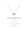 MODIAN 925 Sterling Silver Delicate Emerald Cut Rectangle CZ Pendant Necklace For Women Wedding Party Fine Jewelry Gift
