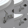 gold-plated stainless steel brooch: cute hummingbird design, lapel pin, gift for friends - Image 8