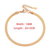 Blade Chain Anklets for Women Gold Color Bracelet on The Leg Stainless Steel Snake Chains Beach Accessories Jewelry - Image 15