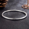Silver 4MM Bangle Bracelets For Women Quality Jewelry Jewellery - Image 1