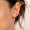 3 Piece Stainless Steel Round Star Drop Earrings Set for Women Gold Plated Dangle Earring Punk Unisex Rock Jewelry - Image 3
