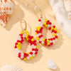 Small Earrings National Flag Colors Water Drop Earrings for Women Handmade Beads Crystal Earrings Gift Jewelry - Image 29