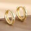 Silver Shining Zircon Earrings Women's Circle Spiral Star Shaped Earrings Elegant Jewelry Birthday Party Gifts - Image 1