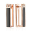 Rose Gold Color White Enamel Drop Earrings For Women Girl Wedding Party Zircon Eardrop Jewelry - Image 7