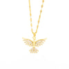 Sparkly Gold Plated Vintage Phoenix Pendant Necklaces For Women Retro Style Female Daily Wear Stainless Steel Neck Chain - Image 6