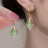 Angel Eyes Cat Eye Stone Earrings Titanium Steel Gold Plated Waterdrop Dangle Hoop Earrings Elegant Jewelry Gift - Image 7