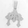 Iced Out Stacked Crosses Pendant Necklaces for Men With 13mm Cuban Chain Hip Hop Cross Rhinestone Jewelry pendant Gift - Image 3