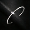 Women's Open Cuff Bangle Marquise CZ Stackable Bracelet Minimalist Adjustable Jewelry Wedding Gift for Women - Image 4