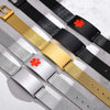 10mm/16mm Medical Alert ID Bracelets, Men Women Mesh Band Bracelet, Free Engrave Sos Emergency Contact Bangle - Image 2