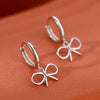 Minimalist Bowknot Hoop Earrings for Women Cute Sweet Girls Earring Jewelry Gifts - Image 6