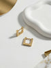1 Pair Stainless Steel Geometric Square Unisex Punk Rock Earrings Women Men Piercing Push-Back Clip Ear Rings Party Jewelry - Image 5