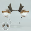 Cute Plush Antler Headband Cosplay Deer Ear Head Hoop Lolita Hair Bands Holiday Party Christmas Women Hair Accessories - Image 14