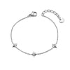 Delicate Zircon Star Pendant Bracelet Chain for Women's Jewelry Gifts Stainless Steel Gold Plated Bangles - Image 9