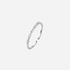 Silver 1.2mm Thin Round Zircon Adjustable Ring For Women Party Classic Jewelry Light Accessories - Image 3