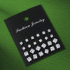 Geometric Six-Claw Heart-Shaped Crystal Zircon Basic Set Ear Studs Vintage Elegant 36 Pairs Unisex - Image 11