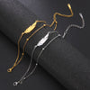 Feather Anklet Women Stainless Steel Double Layer Beads Chain Ankle Bracelet Summer Foot Accessory - Image 4
