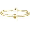 Sliver Plated CZ Anklet Bracelets for Women Girl Heart Charm Dainty Layer Chain Anklets Jewelry Gifts - Image 10
