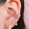 1Pc Geometry Crystal CZ Leaf Clip Earring For Women Without Piercing Punk Vintage Star Ear Cuff Wrap Adjustable Jewelry - Image 55