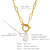 Elegant Pearl Pendant Necklace for Women, Stainless Steel Chain&OT Buckle Anti Rust Jewelry - Image 6