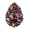 Crystal Flower Brooches for Women Unisex Water Drops Pins Friends Party Gifts Banquet Jewellery Accessories - Image 5
