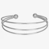 1pc Classic Stainless Steel Brief Metal Texture Bangle Terror Eyes Metallic Ball Opening Adjustable Bangles For Women Gift - Image 15