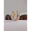Stainless Steel Delicate Bling Heart Cubic Zirconia Shiny Ring for Women Temperament Jewelry - Image 5