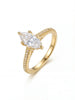 Silver Classic Marquise Zircon Ring For Women Engagement Wedding Jewelry - Image 6